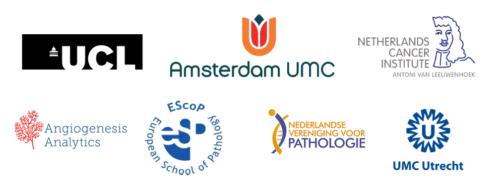 University College London, Amsterdam UMC, Netherlands Cancer Institute, UMC Utrecht, Nederlandse Vereiniging voor Pathologie, European School of Pathology, Angiogenesis Analytics