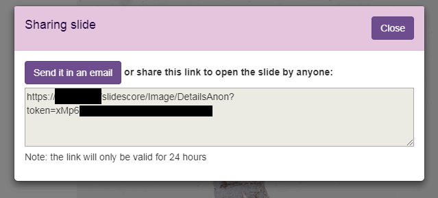 Share slides anonymously